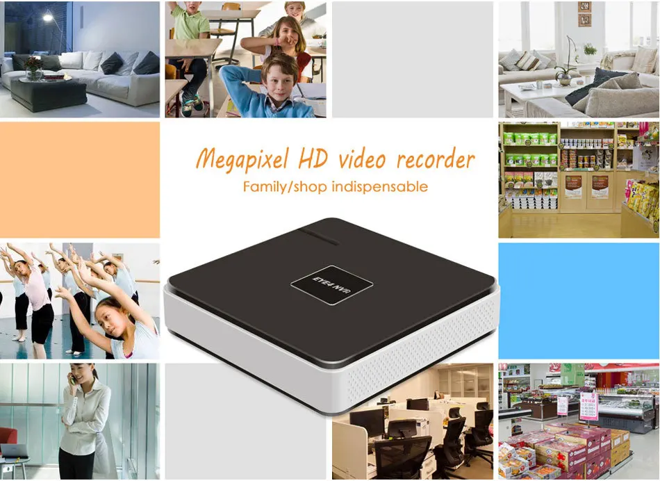 Vstarcam 4 канала Onvif NVR 4CH несколько multi-языки аудио вход HDMI сетевой видеорегистратор