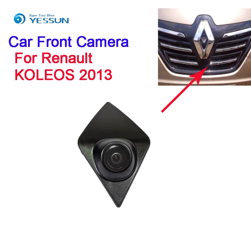 Автомобильная фронтальная камера YESSUN CCD с эмблемой для Renault Koleos 2013