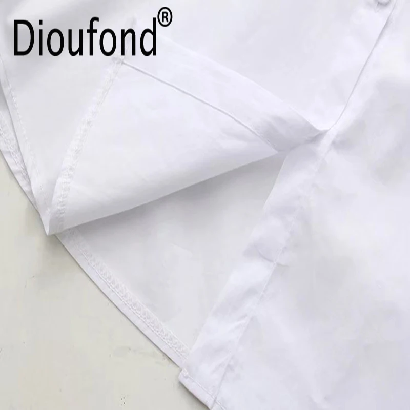 Dioufond вышивка хлопок женская блузка с короткими рукавами цветочные повседневные