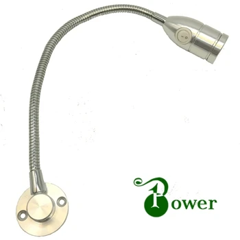 2W LED 12V 24V гибкие гусиная шея для чтения яхты|gooseneck led reading light|12v flexible light12v light |