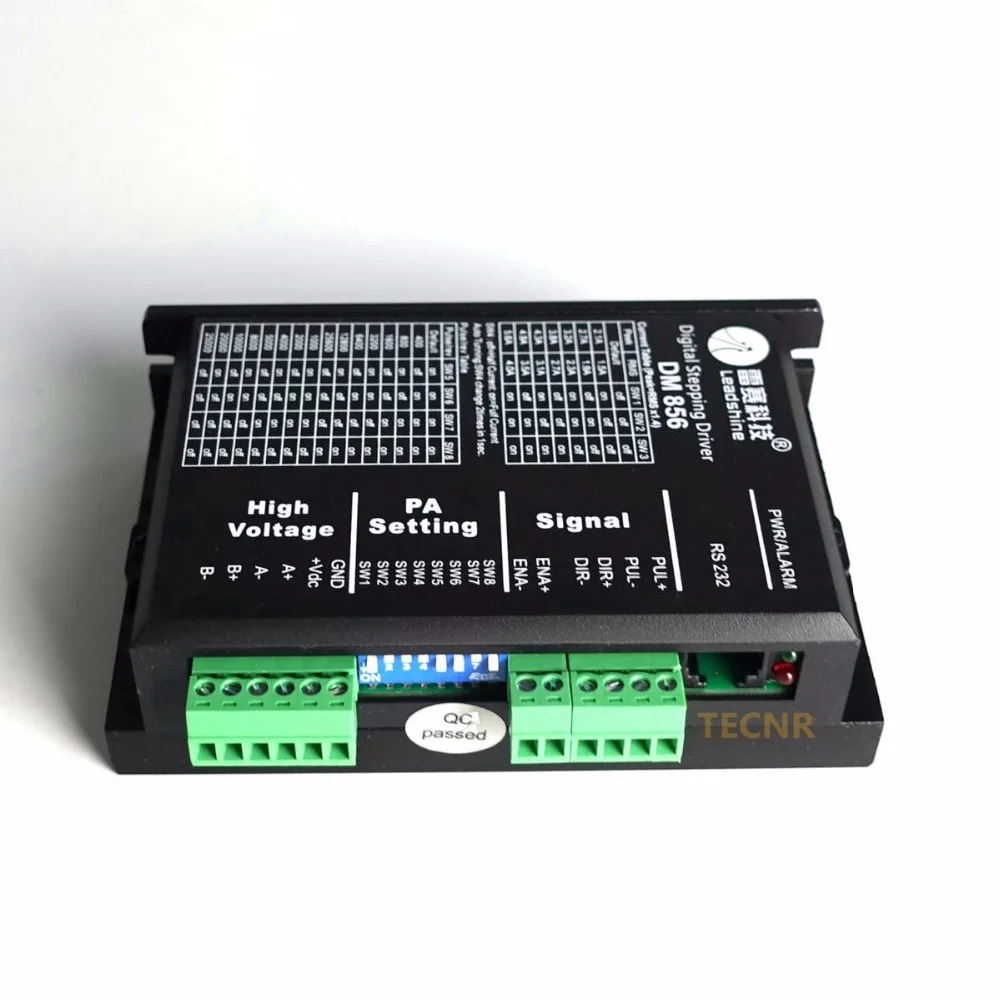 Leadshine DM856 шаговый Драйвер DC18-80V для 2 фазы Nema23 Nema34 шаговый двигатель