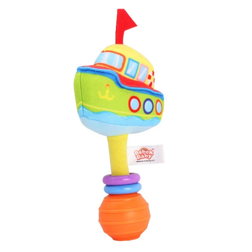 boat rattle Автомобильная ракетная лодка, самолет, подводная лодка, детская кровать, коляска, подвесная игрушка, плюшевый детский колокольчик, погремушки, ручка, потяните руку, рукоятка для игрушки I0022 - Цвет: boat rattle