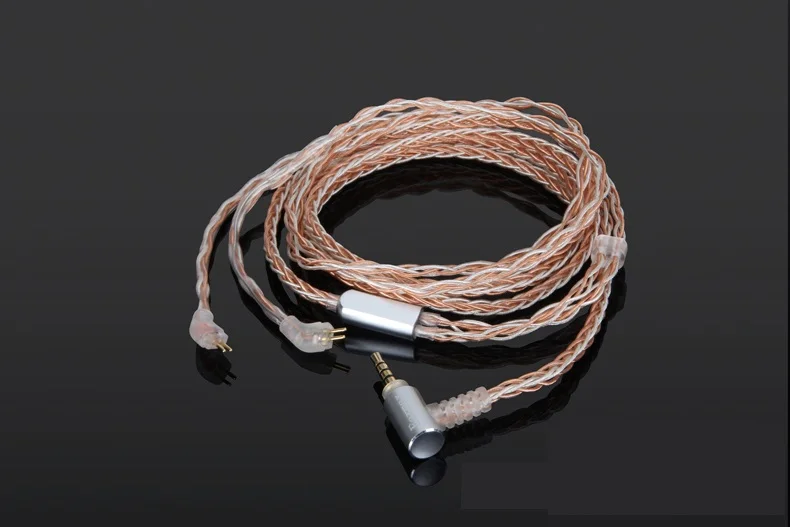2.5mm OCC с серебряным покрытием 8-ядерный 0,78 мм 2pin CIEM разъем обновления заменить равновесные наушники кабель Универсальный-2,5 мм/3,5 мм/4,4 мм - Цвет: 2.5mm