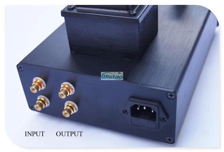 IWISTAO HIFI усилитель для наушников 6N3 SRPP Drive 6N5P 32-600 Ом Выходная мощность 1 Вт стерео Алюминиевый Чехол черный голос