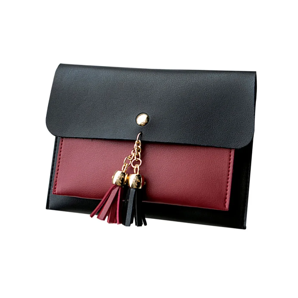Для женщин мода двойной складной верх Ленточки Crossbody сумка на ремне телефон