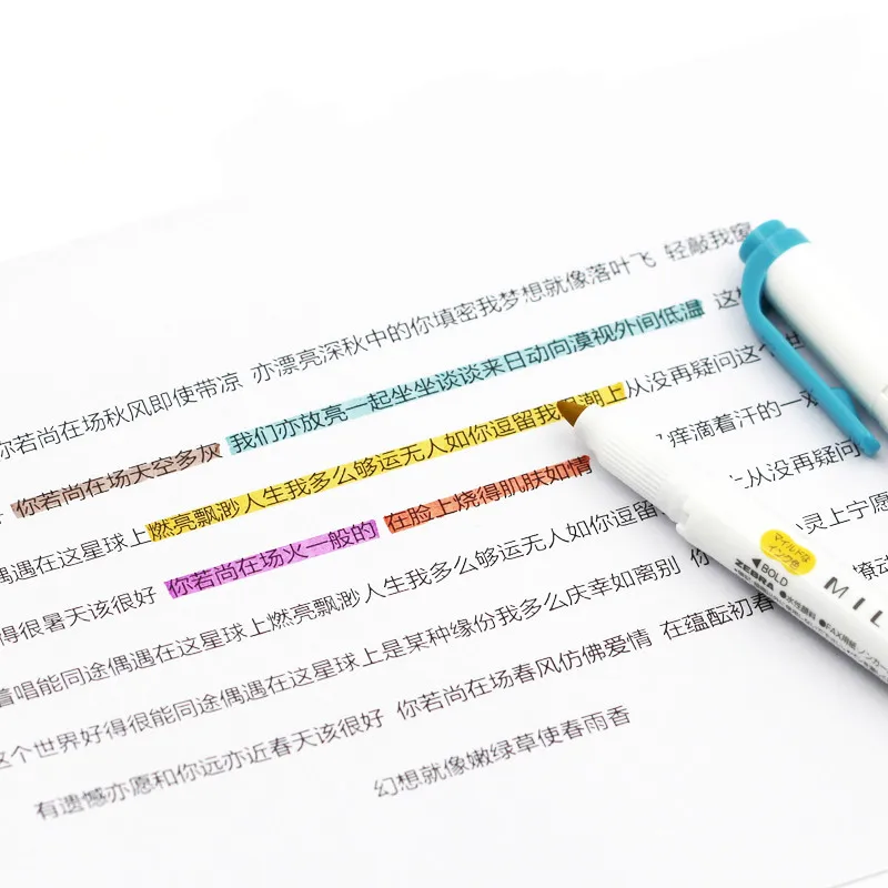 Японский Zebra Mildliner Light с двойной головкой WKT7 художественный маркер авторучка школа хайлайтер живопись Канцтовары пуля журнал поставок
