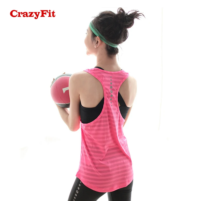 CrazyFit сетчатая открытая спортивная майка, женская рубашка, быстросохнущая, для фитнеса, йоги, тренировки, бега, спортзала, йоги, верхняя одежда, спортивная одежда