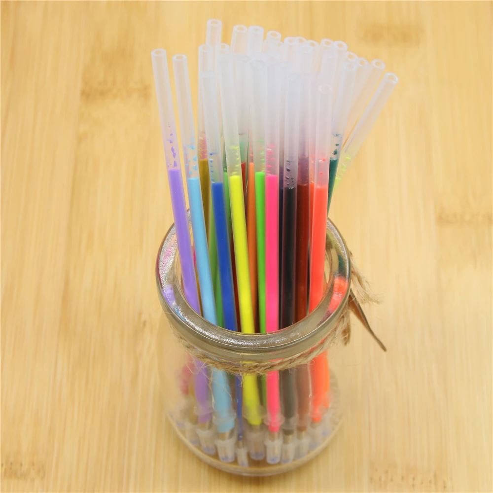 36 шт./компл. Flash стержни для гелевых ручек Цвет блестящими пополнения чернил