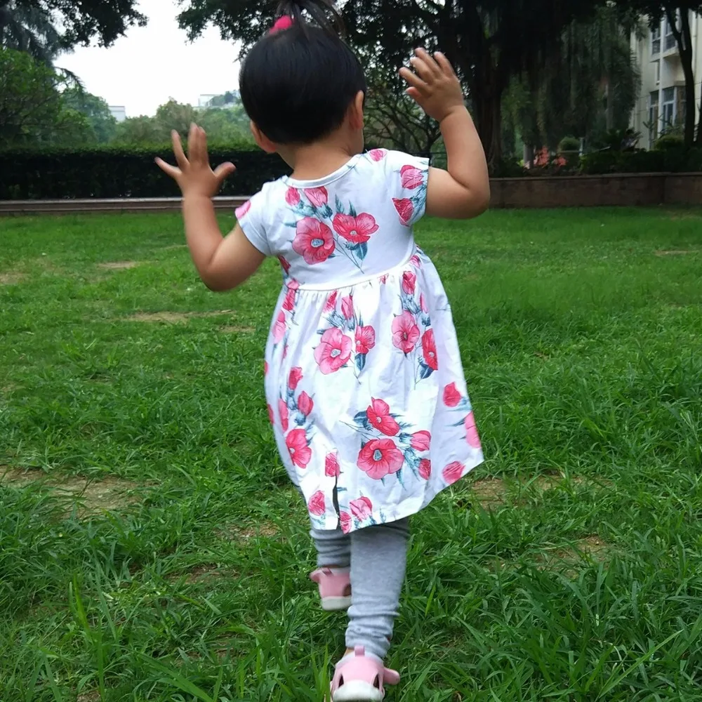 Plaid Flower Girls Dress Elegant Summer Unicorn Costume For Kids Clothing 2018Children Dresses Party Wedding | Детская одежда и