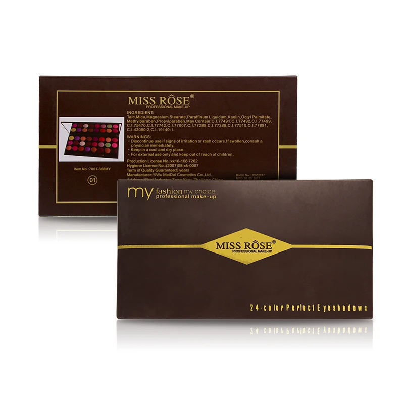 Miss Rose Shimmer Тени для век с блестками Макияж Водонепроницаемая палитра теней для век стойкий натуральный