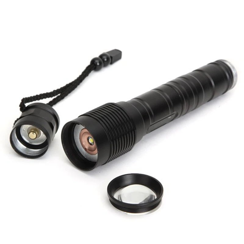 Jiguoor водонепроницаемый XM-L T6 3600LM масштабируемый светодиодный фонарик 2x18650 26650