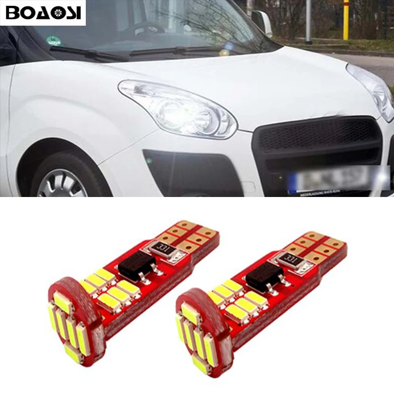 2x T10 W5W светодиодный просвет светильник лампа габаритного огня Canbus Error Free для FIAT 500