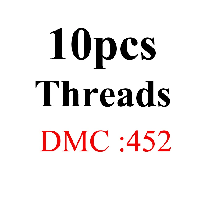 10pcs-DMC452 JOY SUNDAY, DMC434-523 нить для вышивания крестиком 10 шт. 1,2 м Набор для вышивания крестиком для рукоделия шитье, моток пряжи ремесло - Цвет: 10pcs-DMC452