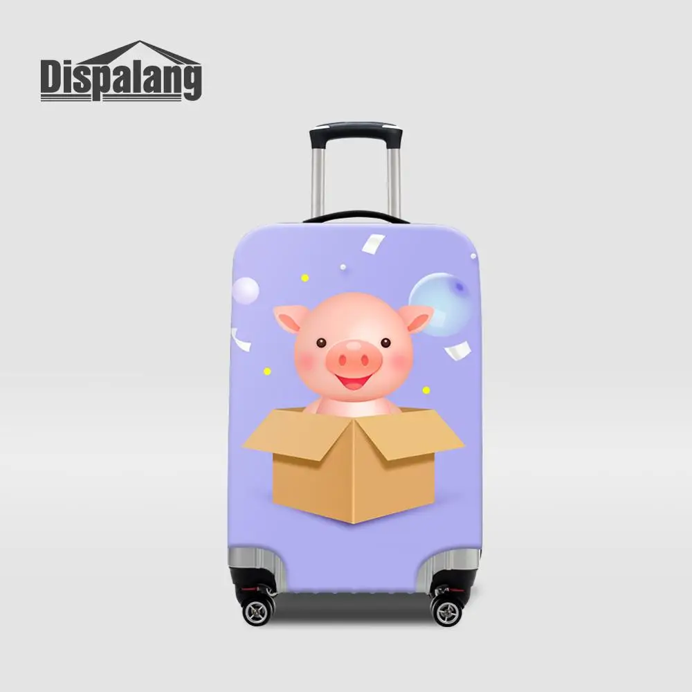 Защитный чехол для багажа с рисунком лисы из мультфильма для детей, плотный эластичный чехол из спандекса для костюма, Женский пылезащитный чехол - Цвет: Luggage Cover22