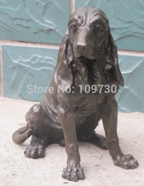 ZSR 001920 15&quotLarge ART Bronze Statue Greece Beagle Harrier DOG Animal | Statues &amp Sculptures