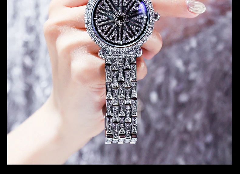 Reloj Mujer Роскошные Брендовые женские часы модные водонепроницаемые розовое золото со стразами кварцевые наручные женские часы Montre