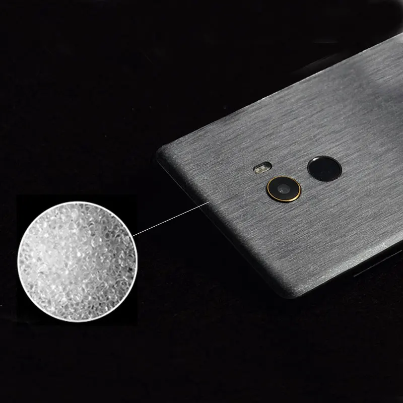 2018 Transparent Frosted Back Phone Sticker for Xiaomi MIX/MIX2/MIX2S Wrap Skins Fiber/Grid Film Leather Grain optional |