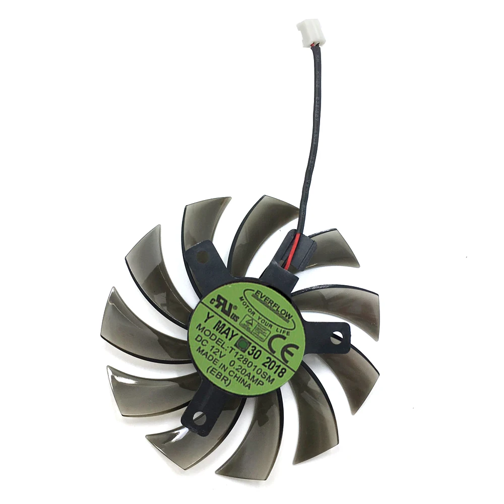 Охлаждающий вентилятор T128010SM 2pin 3pin для ПК Gigabyte GTX580 GTX670 N580SO GTX460 GTX470 HD5870 N470SO |