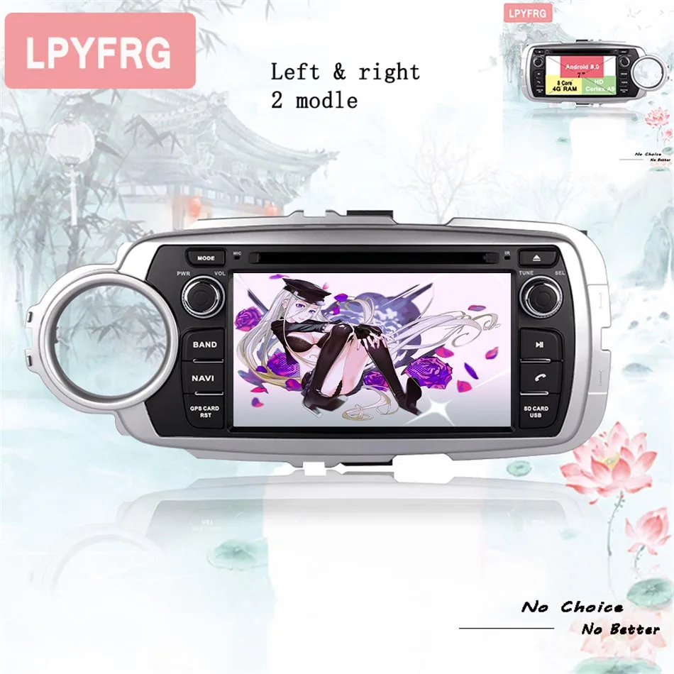 Kopen Android9.0 4G + 64G 1024*600 Nog Steeds Cool Auto-Stereo Radio Gps Glonass Satelliet Muziek 4G Lte Voor Toyota Yaris 2012 + Usb Sd Aux Rds