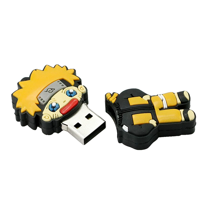 USB флеш-накопитель с героями мультфильмов Наруто сасуке ниндзя 4 ГБ 8 ГБ 16 ГБ 32 ГБ 64 Гб 128 ГБ флеш-накопитель USB 2,0 флеш-карта памяти в подарок