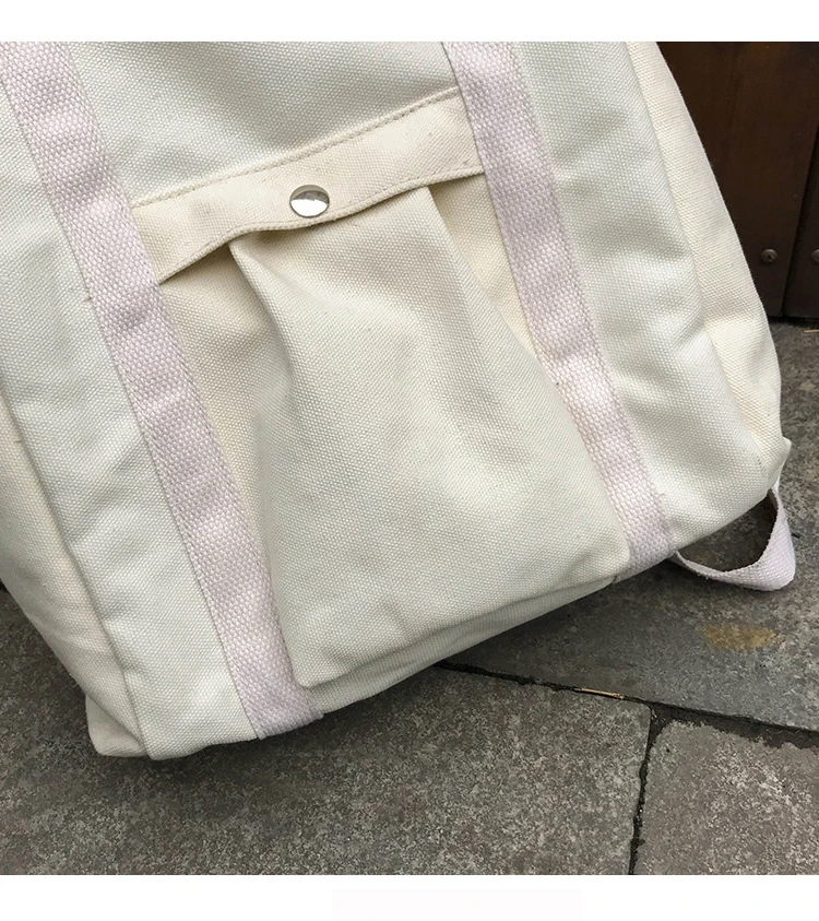 Harajuku холщовый рюкзак для женщин большой емкости школьные сумки, дорожные сумки для девочек Повседневная Подростковая одноцветная сумка на плечо шикарная