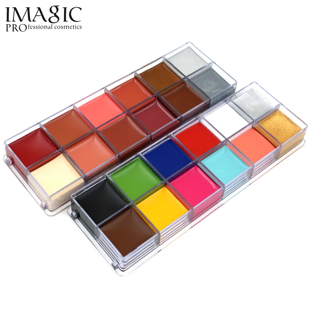 IMAGIC 12 цветов краска для тела татуировка профессиональная вспышка картина лица