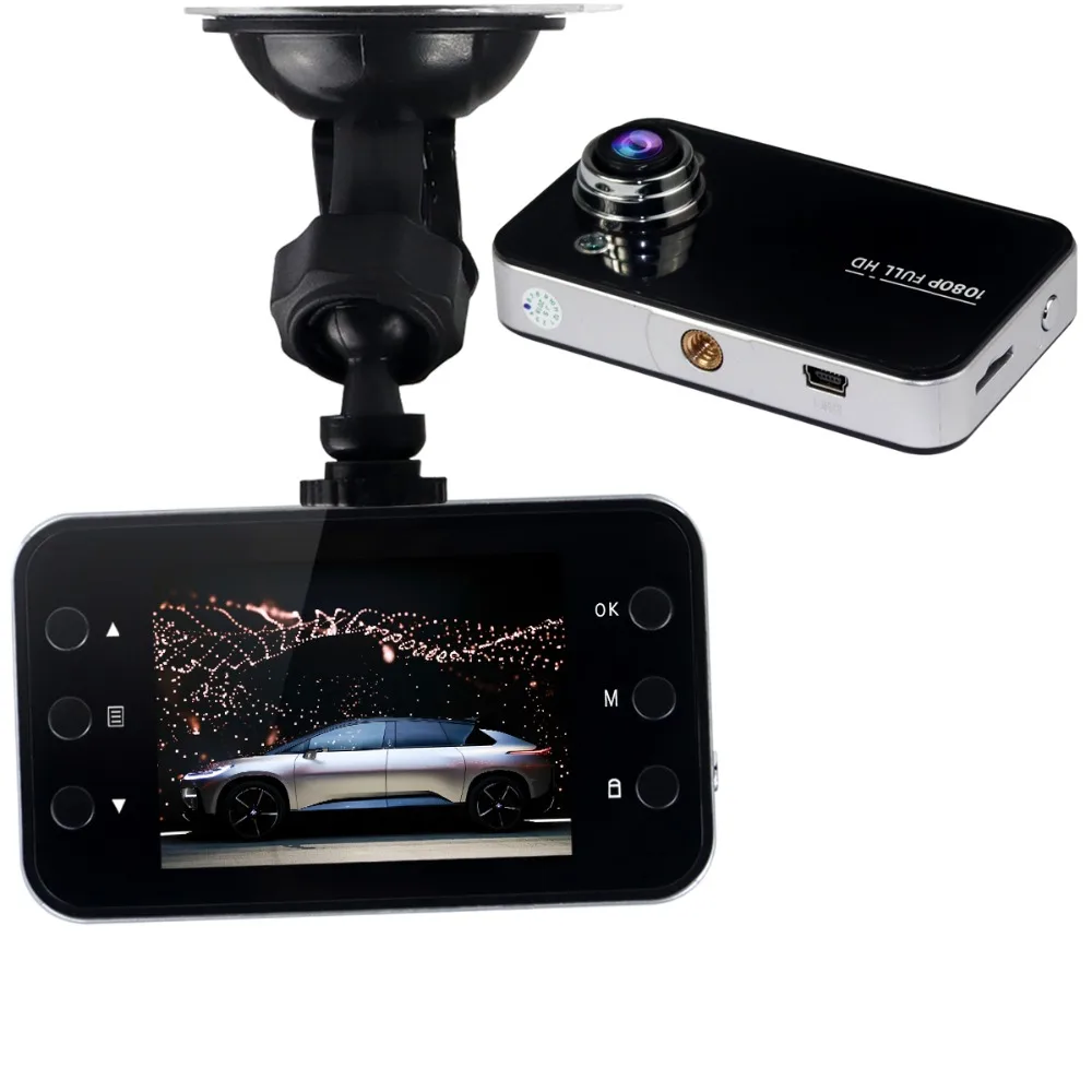 Автомобильный видеорегистратор 2 6 дюймов экран 1080 P HD мини dashcam Обнаружение