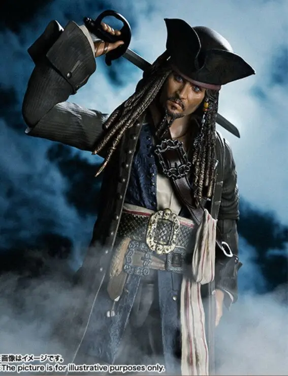 Figura di azione Pirati dei caraibi capitano Jack Sparrow SHF giocattolo | Игрушки и хобби