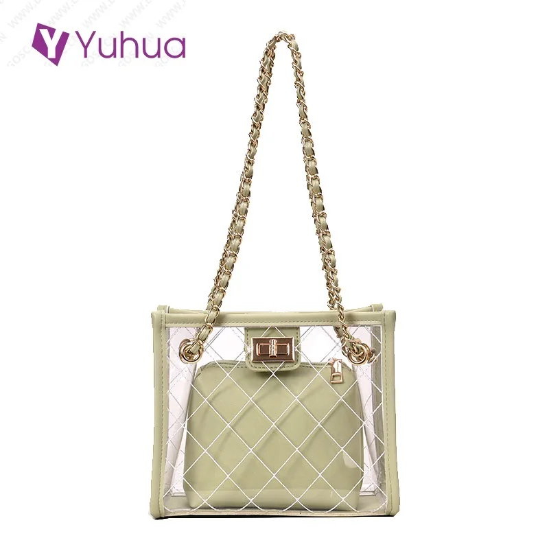 

Новинка 2020, женские сумки, модная прозрачная сумка-мессенджер, трендовая Корейская версия, женская сумка через плечо, повседневные композит...