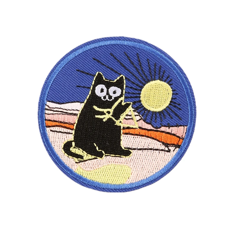 

Custom Embroidered Animal Cat Sew On Iron On Patches Badge Fabric Craft Transfer Costume Clothes Customize your own Patch