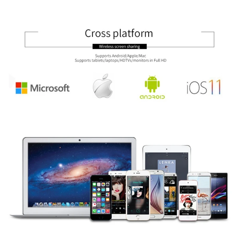 1080P HD 2 4G Wifi TV Stick беспроводной HDMI ключ Miracast Airplay DLNA экран Mirroring Дисплей
