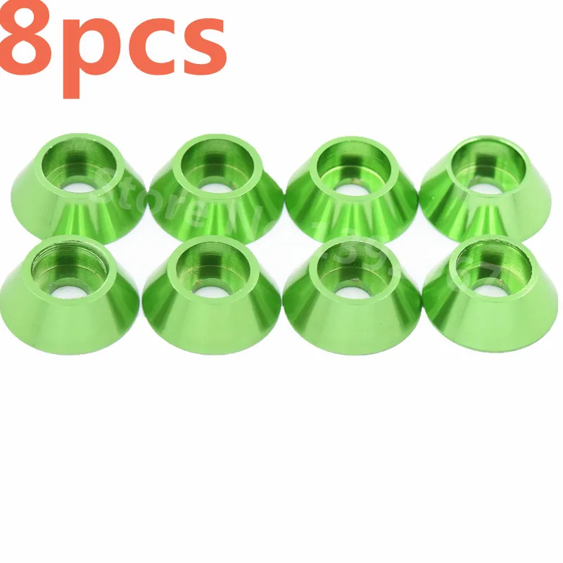 8Pcs Aluminum Alloy M3 Cup Head Screw Washer Upgrade Parts 12MM*8MM*3MM*high 4MM For RC Car Remote Control Cars | Игрушки и хобби