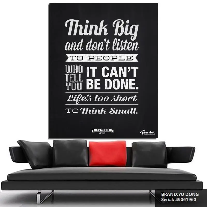 Маркетинг 3 цитатой Плакат стены Искусства Аватар Печать на Холсте живопись для