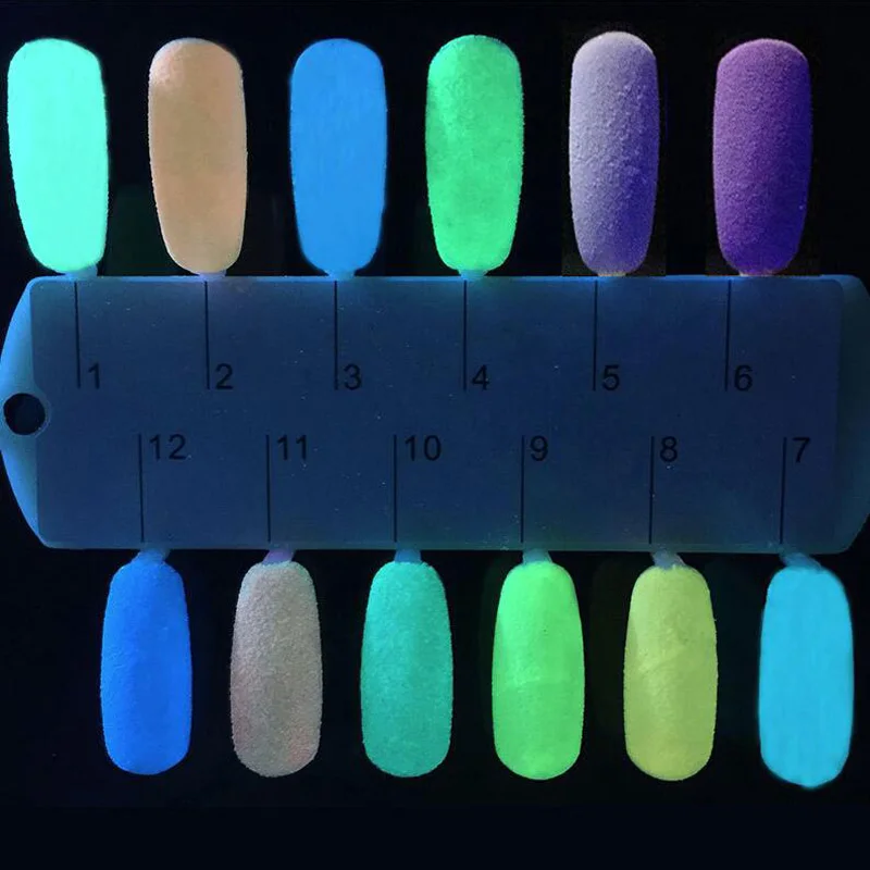 Флуоресцентный порошок AddFavor Неон фосфор Блестящий цветной пигмент для ногтей