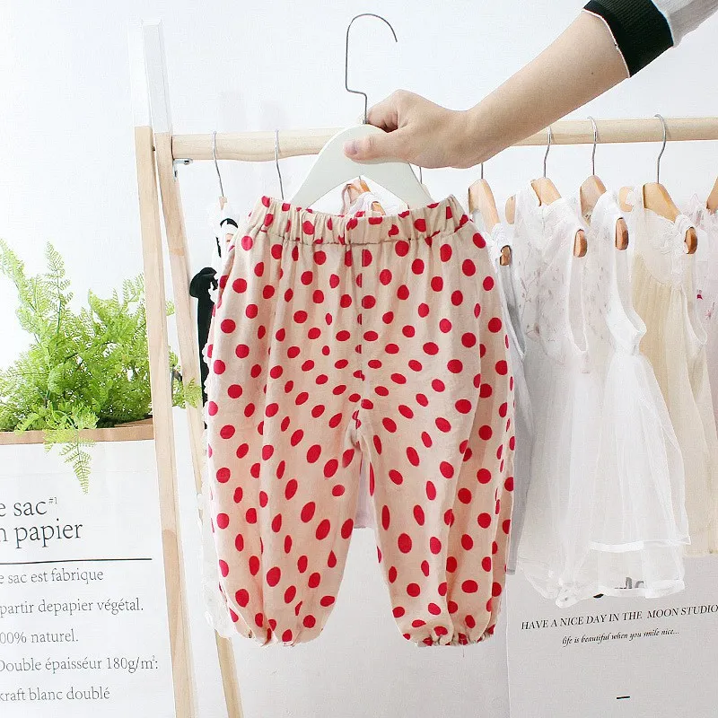 Fashion Baby For Boys 1-5 Year Kid's Kids Clothes cotton Beach Mosquito pants dots PantsTrousers Pant C2820 |