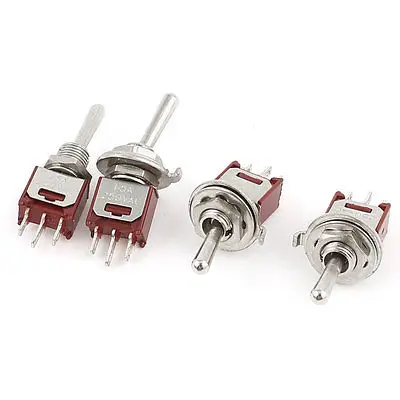 4 шт. AC 250V 1.5A SPDT 3 Pin ВКЛ./ВЫКЛ./вкл. Блокировка управления тумблеры | Обустройство