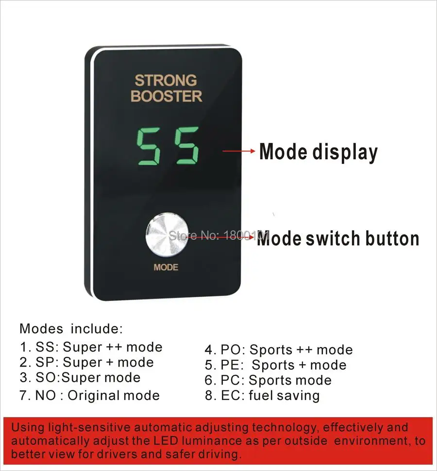 Модифицированные части автомобиля дроссельной заслонки контроллера Sprint Booster