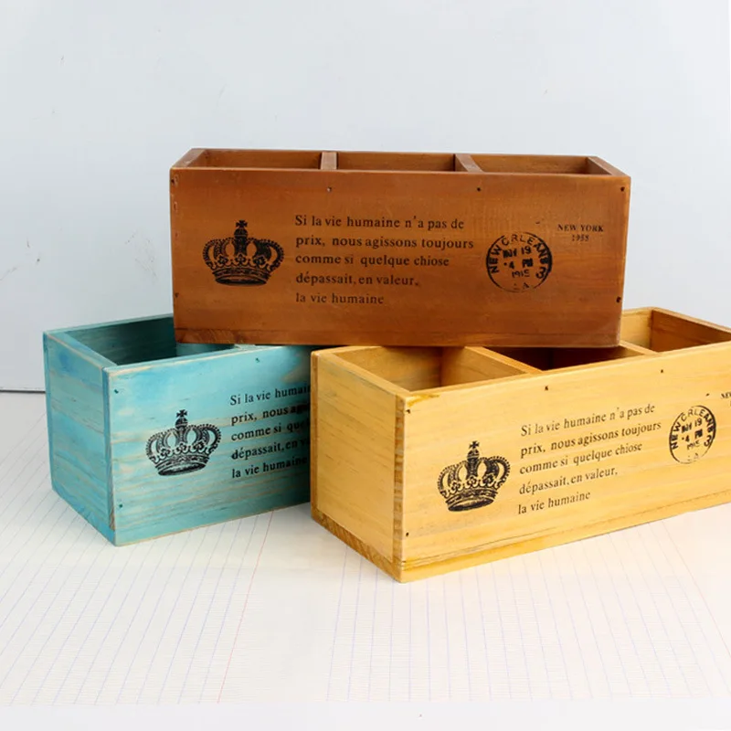 Многофункциональная деревянная коробка для хранения держатель ручек