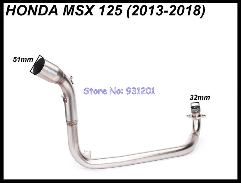 M3 MSX125 мотоцикл выхлопной полная Системы для Honda MSX 125 Труба среднего звена заголовки с акроповый глушитель выхлопной трубы Escape Moto