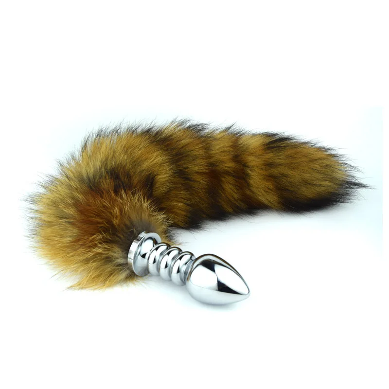 Спиральная Анальная пробка из нержавеющей стали анальная кошачий хвост