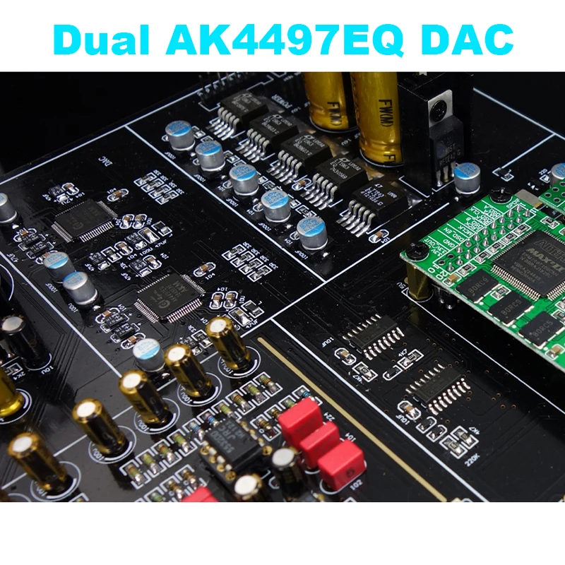 Новый двухъядерный ЦАП AK4497EQ Bluetooth 5 0 Плата декодера поддержка XMOS/alanero I2S USB вход/XLR