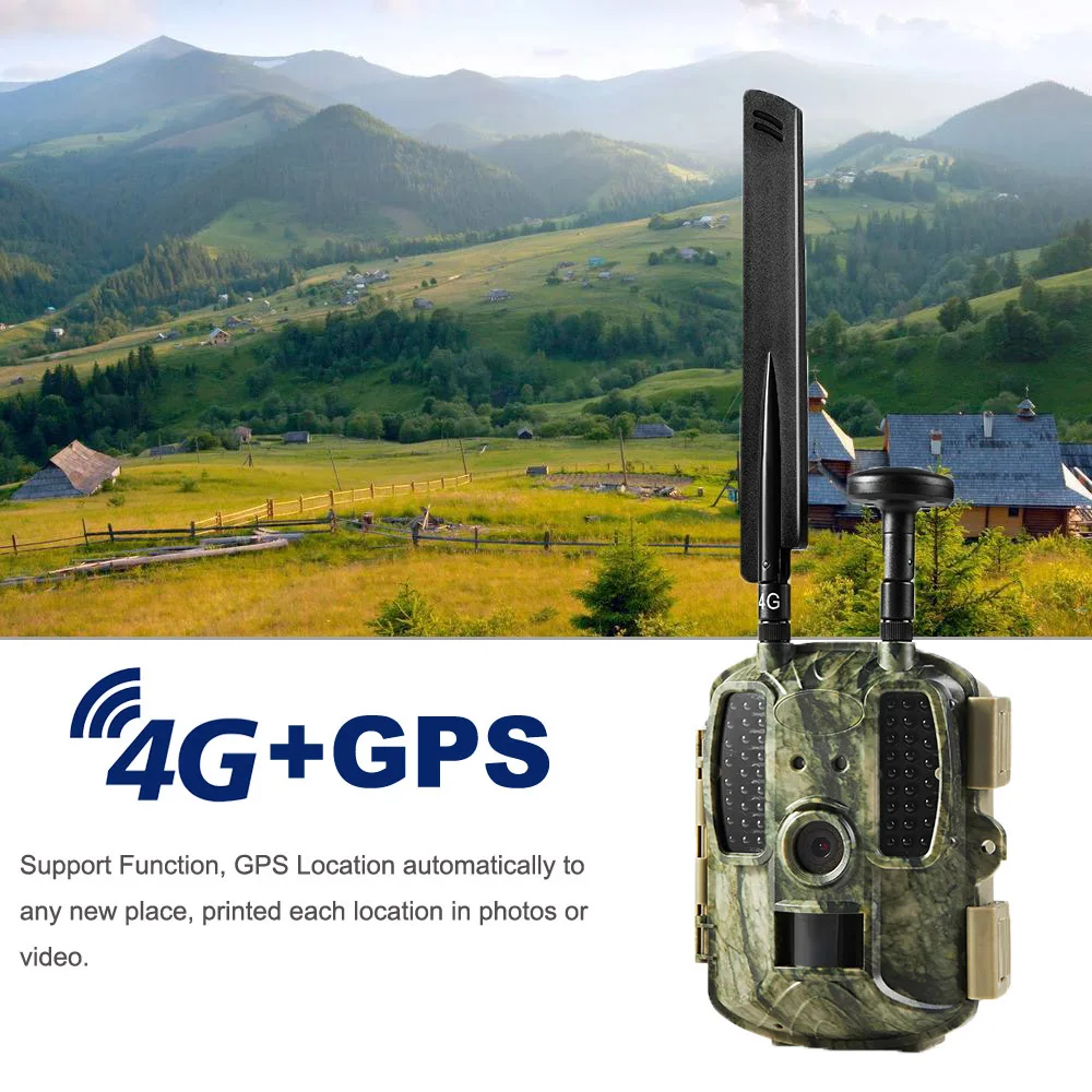 4G охотничья камера фото ловушки 4G FDD-LTE gps Дикая камера MMS электронная почта отправка Фото Видео тепловизоры 12MP 1080P Trail камера ловушка