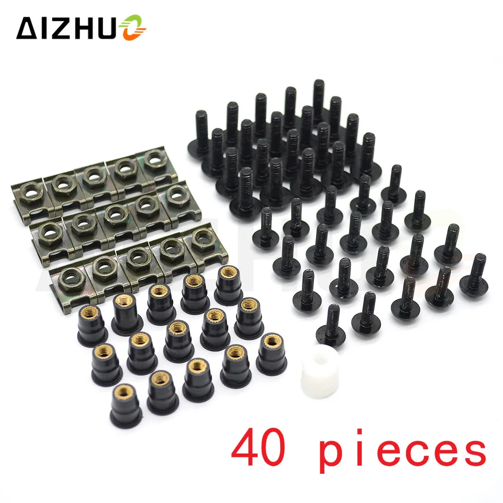 

Universal Motorcycle Accessories Aluminum Windscreen Fairing Bolts Nuts Screws for yamaha honda suzuki ducati bmw kawasaki