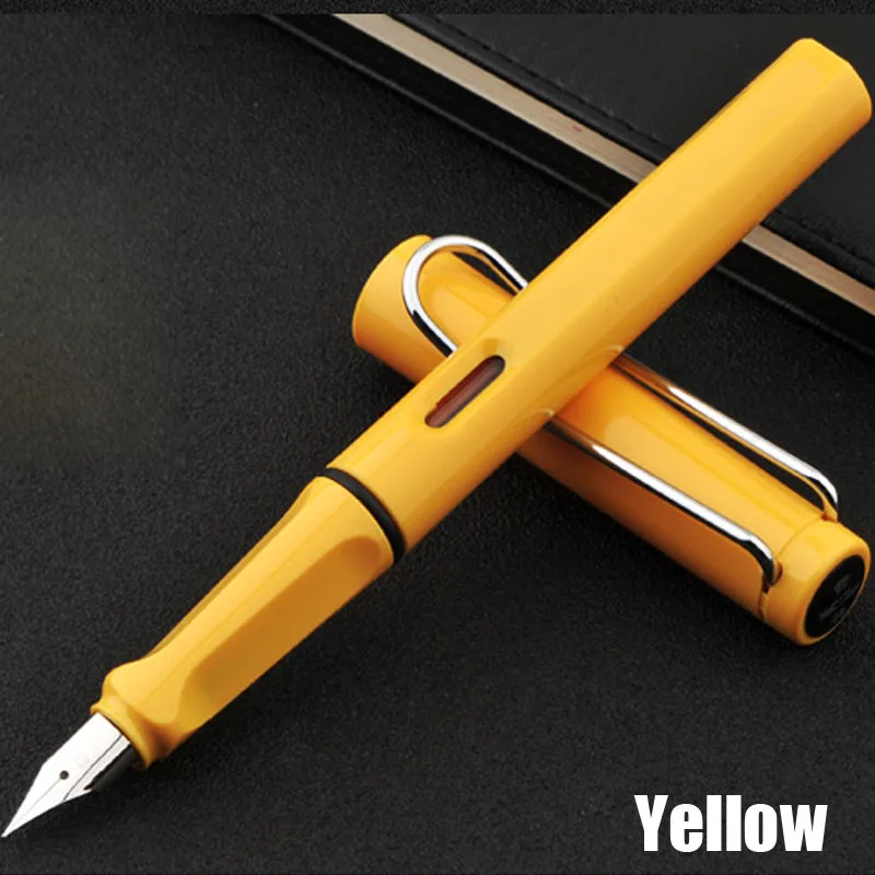 Plastic Yellow Классический дизайн, Al Star, металлическая перьевая ручка, роскошный бизнес подарок, ручка для письма, купить 2 ручки, отправить подарок - Цвет: Plastic Yellow