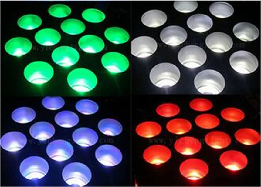 4 pz/lotto 12x12 W Con кейс для полетов 150 LED Fascio движущийся головной свет dj оборудование RGBW