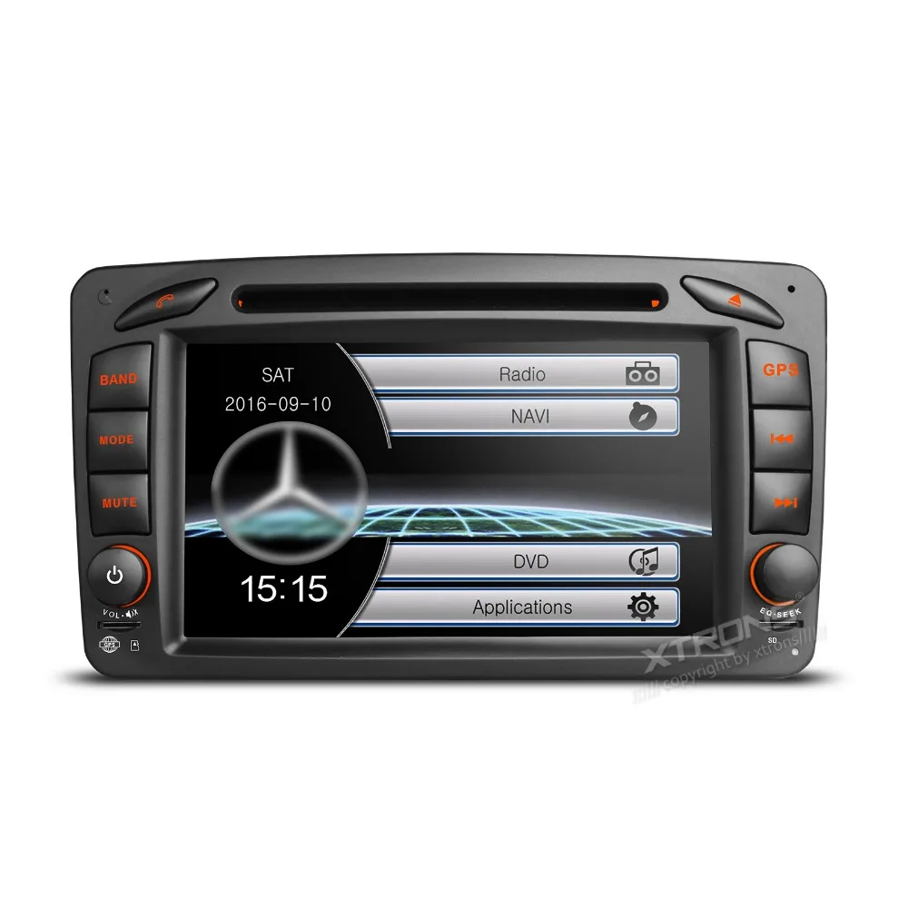 XTRONS 7 дюймов машинный DVD проигрыватель с can bus GPS навигации для Мерседес Бенц