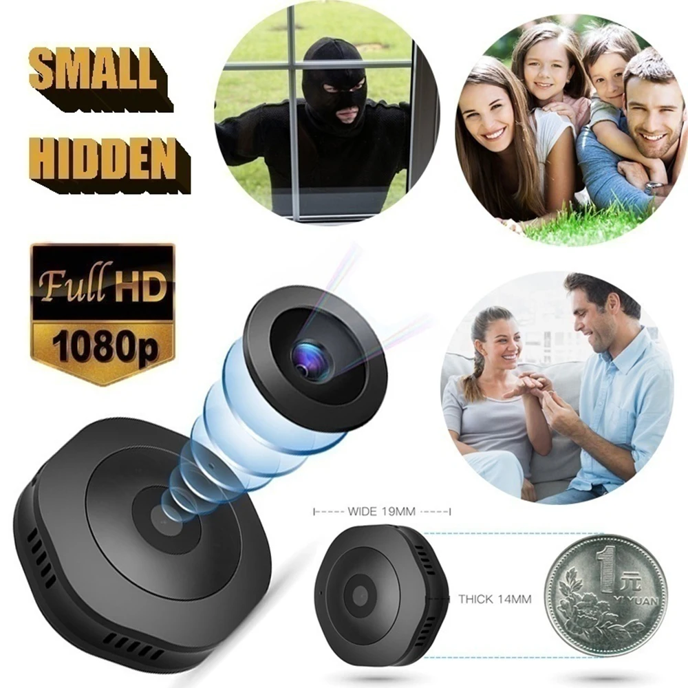 Беспроводная Wi-Fi маленькая мини-камера 1080 P HD ночного видения сетевой видеорегистратор DV регистратор движения видеокамера камера видеонаблюдения