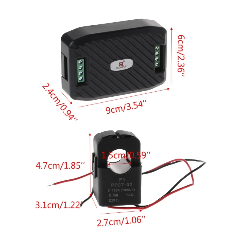 Модуль Modbus RS485 с раздельным CT переменный ток 100A энергия Гц коэффициент мощности |