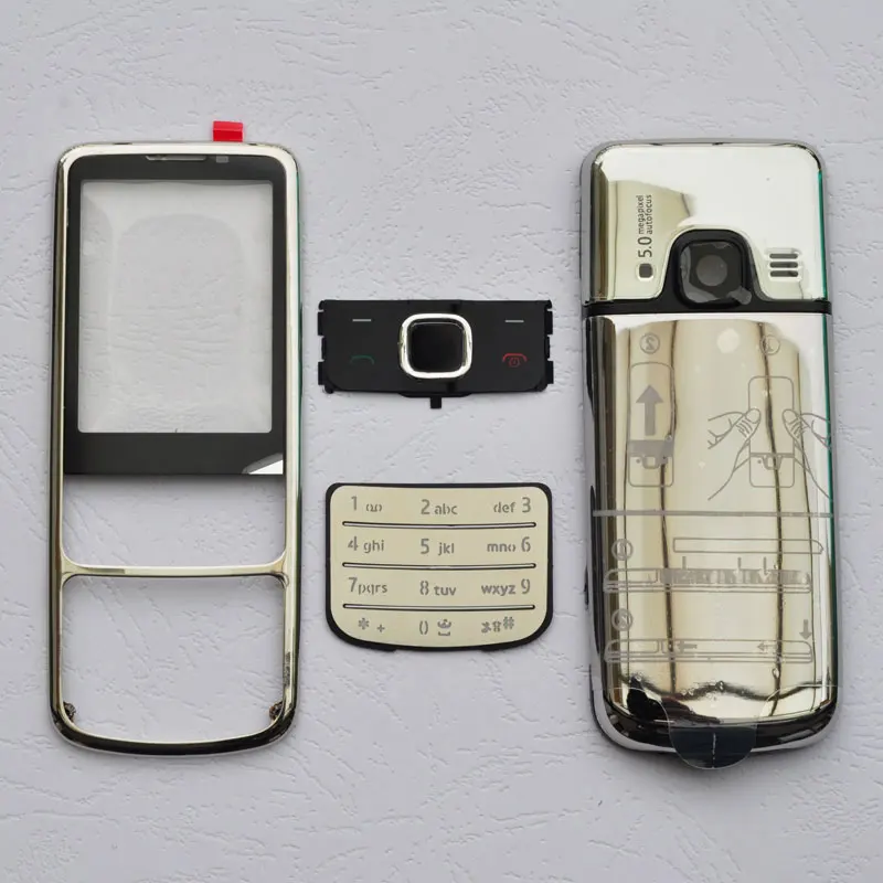 Для Nokia 6700 металлический корпус передняя рамка+ задняя крышка+ английская/Русская клавиатура