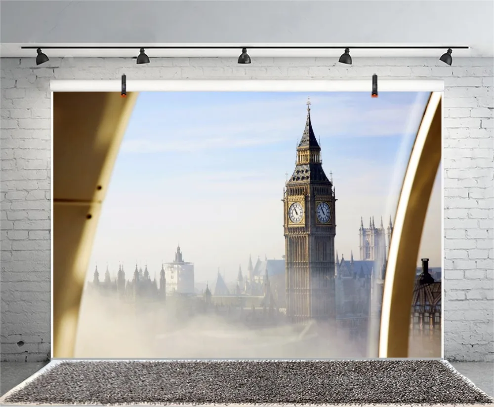 Фотофон Laeacco Big Ben London фоны для фотосъемки путешествий реквизит фотостудии -